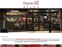 Tablet Screenshot of finewine.com